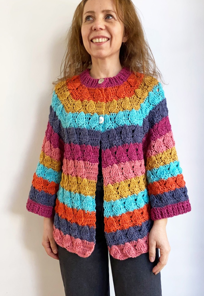 Kit Crochet Cardigan Alegria –