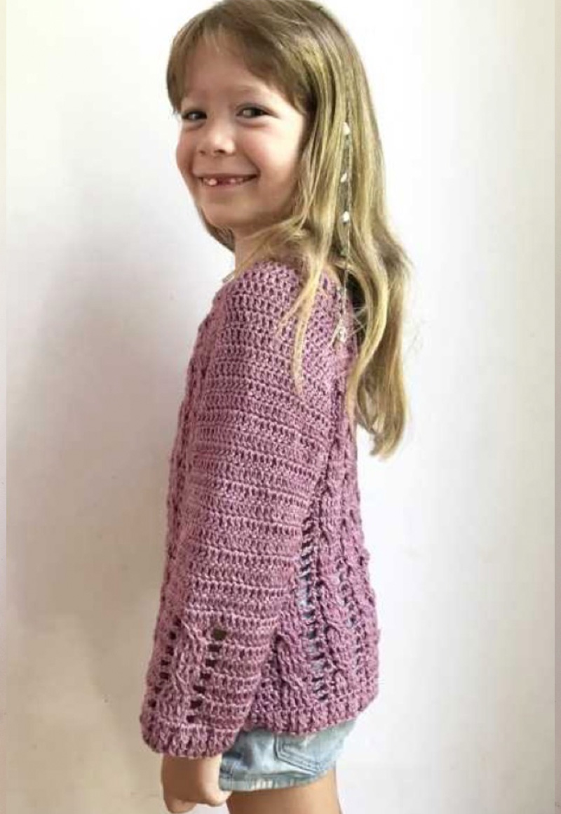 Sweater niña crochet best sale